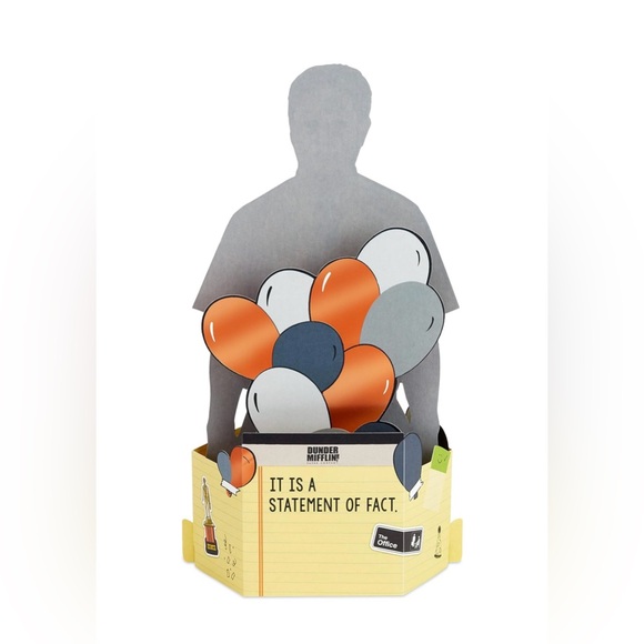 Hallmark Paper Wonder The Office Dwight Schrute Funny Pop Up 3-D Birthday Card - Picture 2 of 6